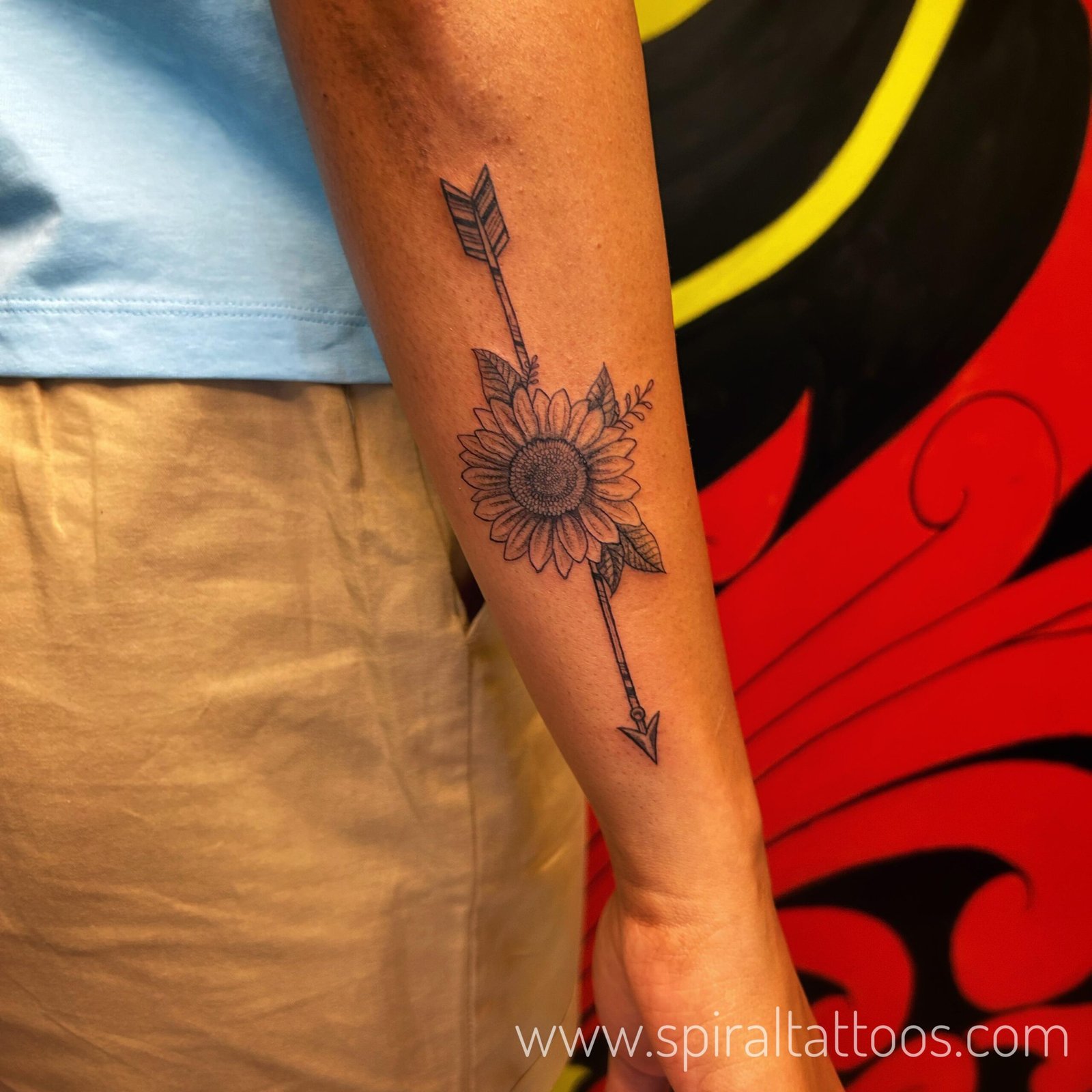 Hand tattoo art