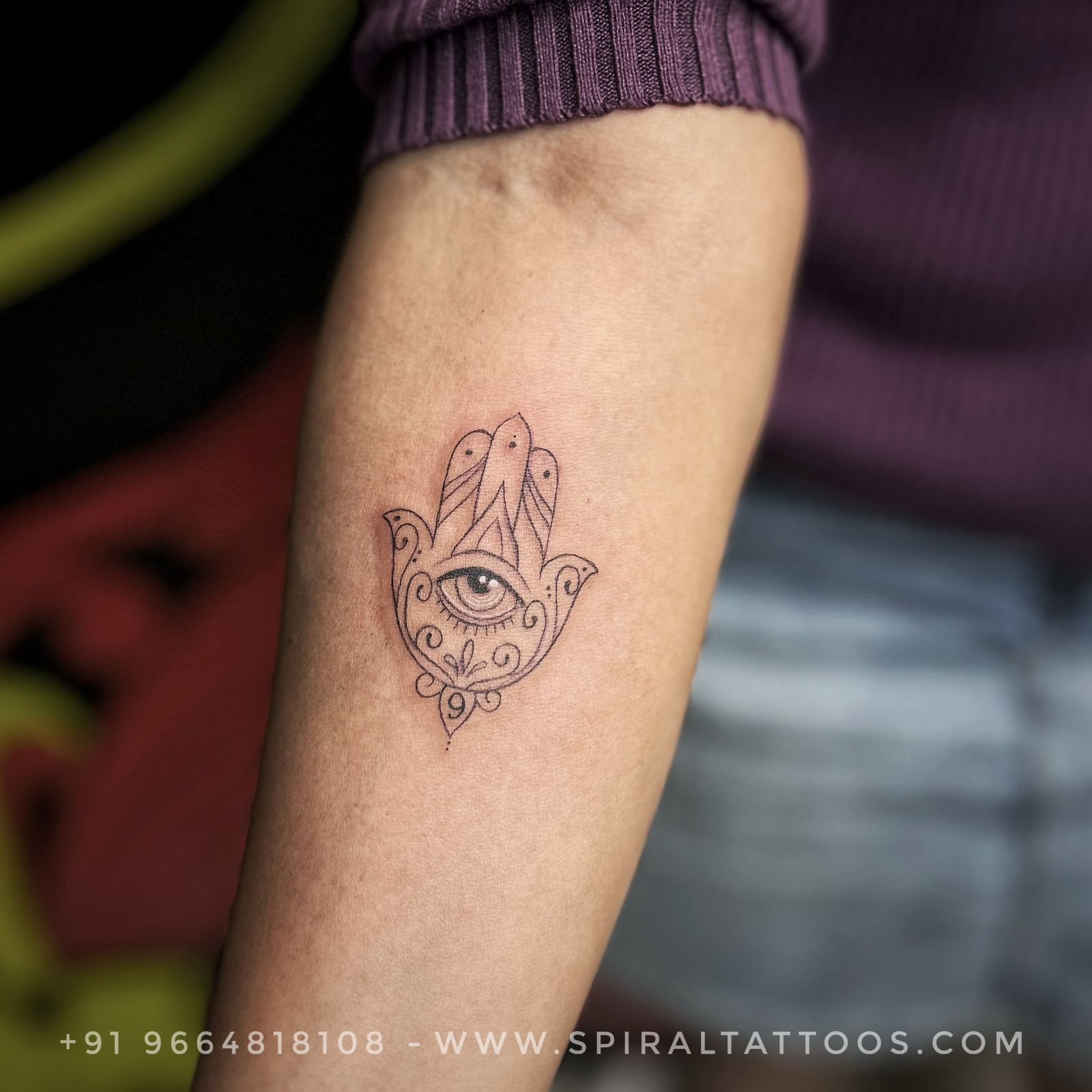 Hand tattoo art